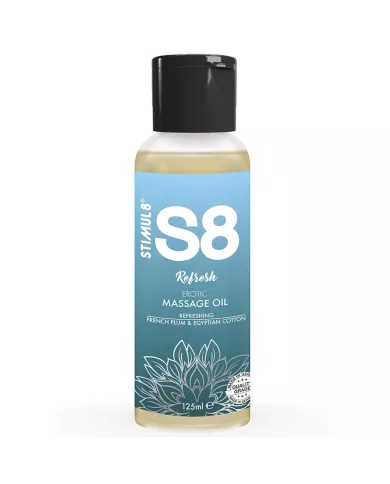 STIMUL8 - S8 REFRESH HUILE DE MASSAGE AU COTON 125 ML