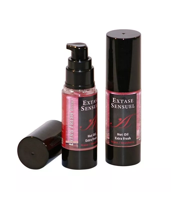 EXTASE SENSUAL - HUILE DE MASSAGE EFFET FRAISE EXTRA FRAÎCHE 30 ML