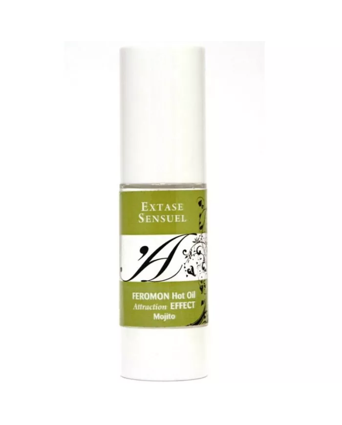 EXTASE SENSUAL - HUILE DE MASSAGE EFFET THERMIQUE AUX PHÉROMONES DE MOJITO 30 ML