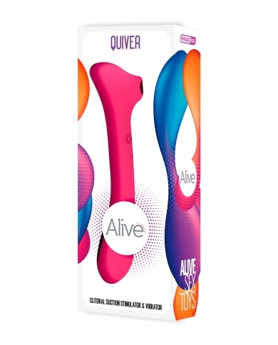 Double stimulateur Quiver rose
