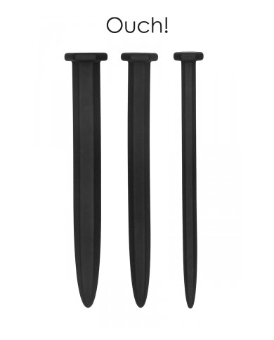 Set de 3 plugs urétraux Grands clous - Ouch!