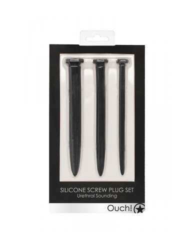 Set de 3 plugs urétraux Grands clous - Ouch!