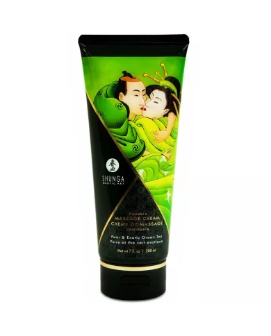 SHUNGA - CRÈME DE MASSAGE POIRE & THÉ VERT 200 ML
