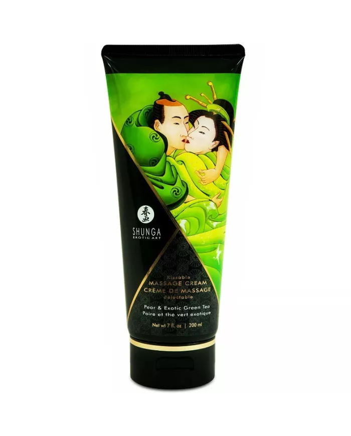 SHUNGA - CRÈME DE MASSAGE POIRE & THÉ VERT 200 ML
