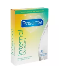 PASANTE - INTERNE PRÉSERVATIF SANS LATEX 3 UNITÉS PASANTE - INTERNE PRÉSERVATIF SANS LATEX 3 UNITÉS
