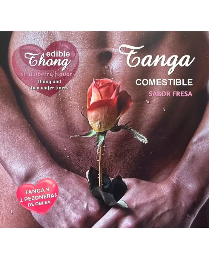 HOTFLOWERS - THONG HOMME+ 2 NIPPLE AZYME FRAISE /es/pt/en/fr/it/
