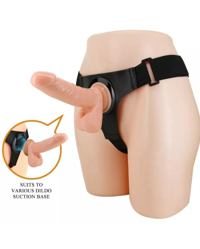 PRETTY LOVE - HARNAIS SLIPS HARNAIS UNIVERSEL AVEC GODE TOM 20 CM NATUREL PRETTY LOVE - HARNAIS SLIPS HARNAIS UNIVERSEL AVEC GODE TOM 20 CM NATUREL