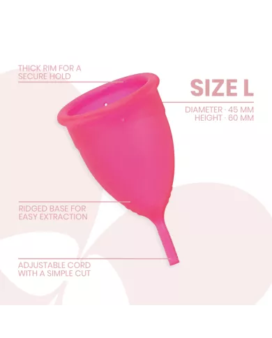 INTIMICHIC - COUPE MENSTRUELLE EN SILICONE MÉDICALE - TAILLE L INTIMICHIC - COUPE MENSTRUELLE EN SILICONE MÉDICALE - TAILLE L
