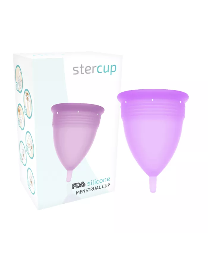 STERCUP - COUPE MENSTRUELLE EN SILICONE FDA LILAS - TAILLE L STERCUP - COUPE MENSTRUELLE EN SILICONE FDA LILAS - TAILLE L
