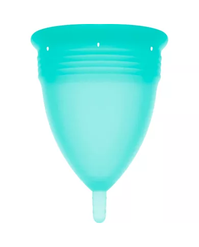 STERCUP - COUPE MENSTRUELLE EN SILICONE FDA AIGUE-MARINE - TAILLE S STERCUP - COUPE MENSTRUELLE EN SILICONE FDA AIGUE-MARINE - TAILLE S