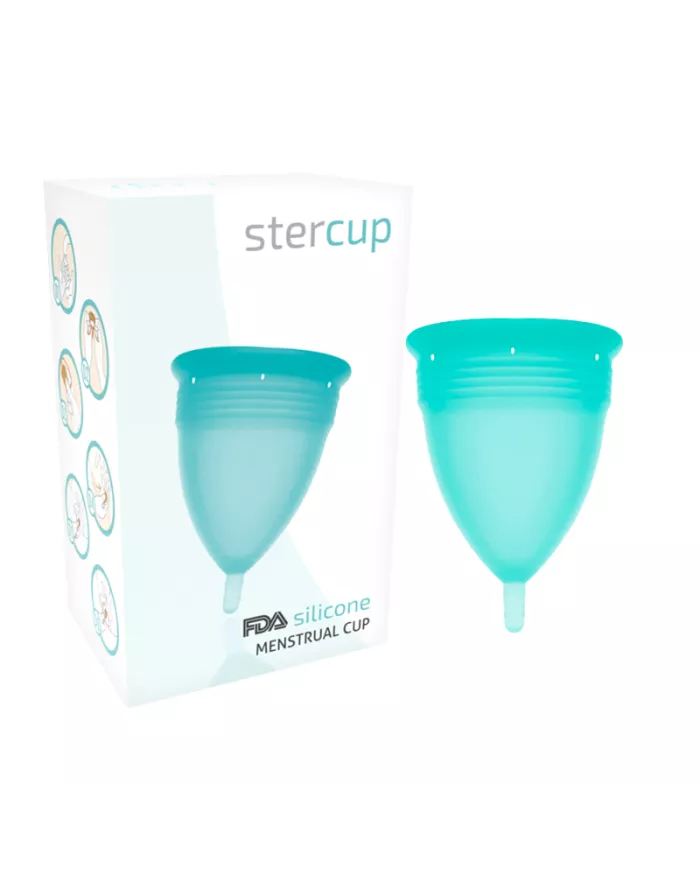 STERCUP - COUPE MENSTRUELLE EN SILICONE FDA AIGUE-MARINE - TAILLE S STERCUP - COUPE MENSTRUELLE EN SILICONE FDA AIGUE-MARINE - TAILLE S