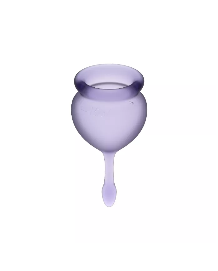 SATISFYER - COUPE MENSTRUELLE FEEL GOOD VIOLET 15 + 20 ML