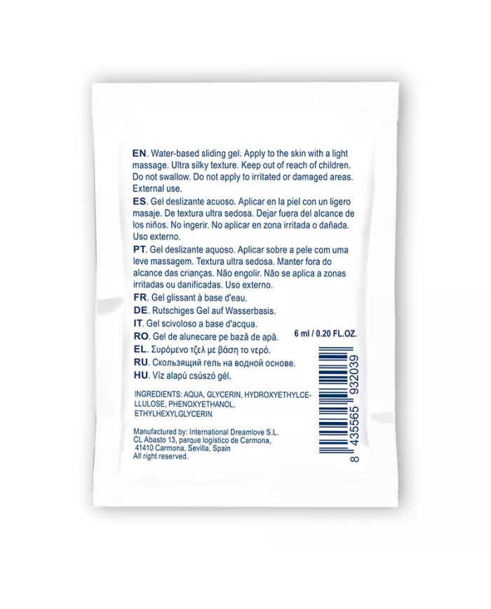 WATERFEEL - GEL DE GLISSEMENT NEUTRE  BASE DEAU 6 ML WATERFEEL - GEL DE GLISSEMENT NEUTRE  BASE DEAU 6 ML