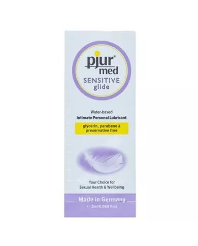 PJUR - MED LUBRIFIANT  BASE EAU SENSITIVE GLIDE 2 ML