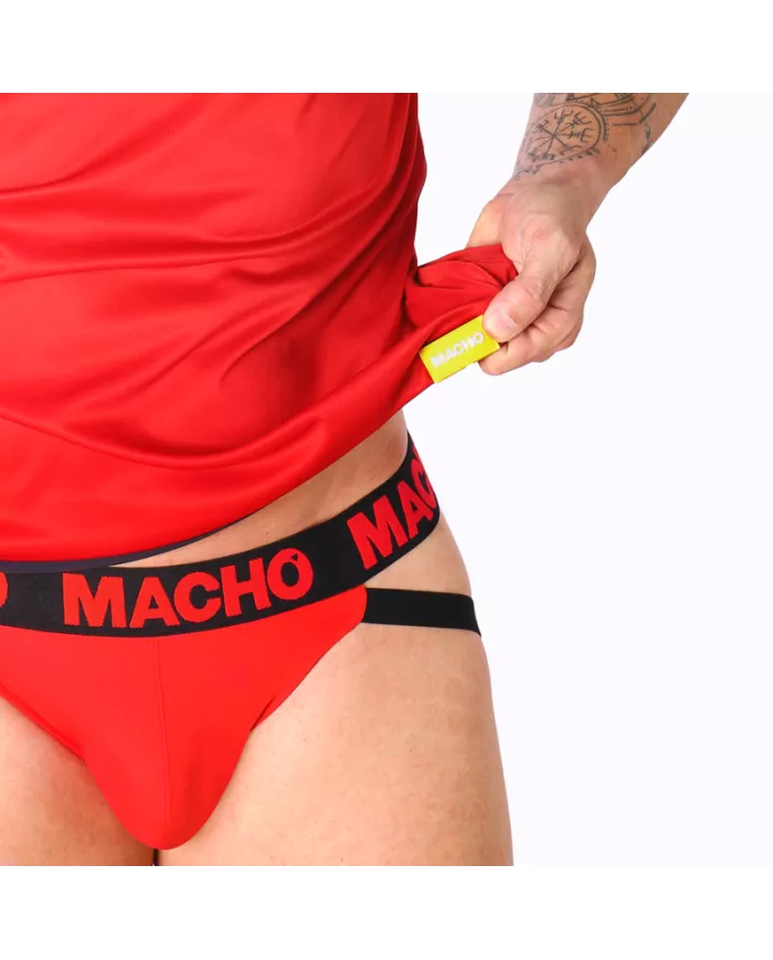 MACHO - T-SHIRT ROUGE S/M MACHO - T-SHIRT ROUGE S/M