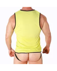 MACHO - T-SHIRT JAUNE S/M MACHO - T-SHIRT JAUNE S/M