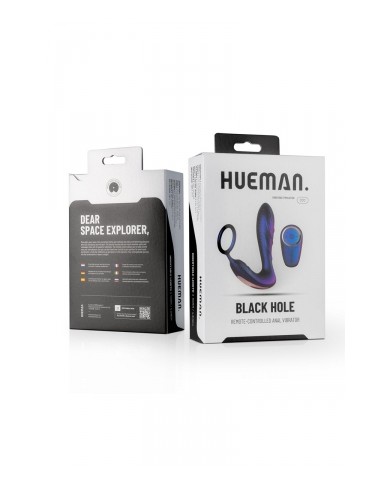 Plug vibrant et cockring Black Hole - Hueman