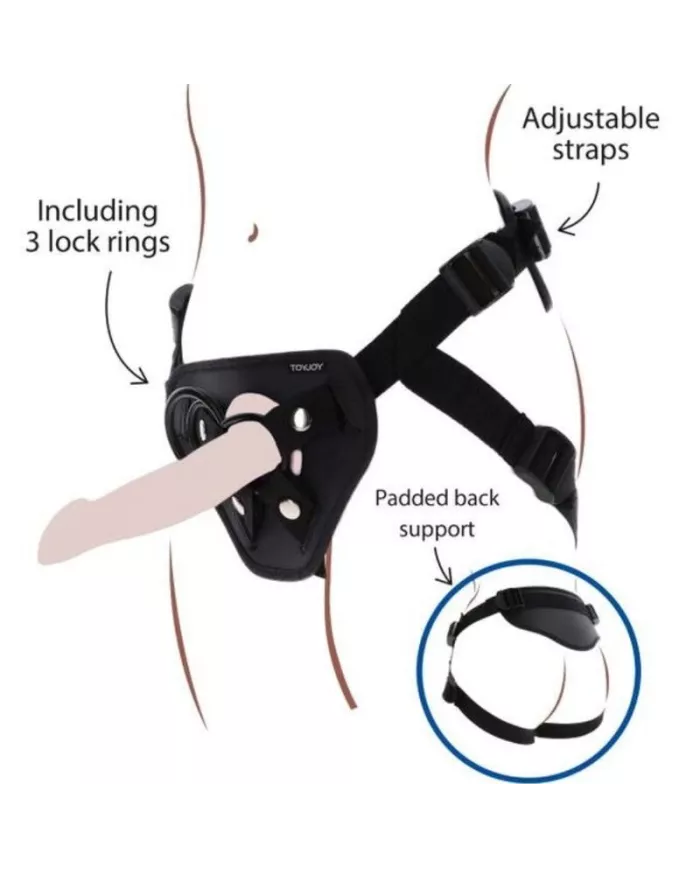 GET REAL - HARNAIS STRAP-ON DELUXE NOIR GET REAL - HARNAIS STRAP-ON DELUXE NOIR