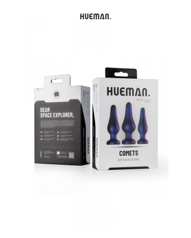 Kit 3 plugs anal Comet - Hueman