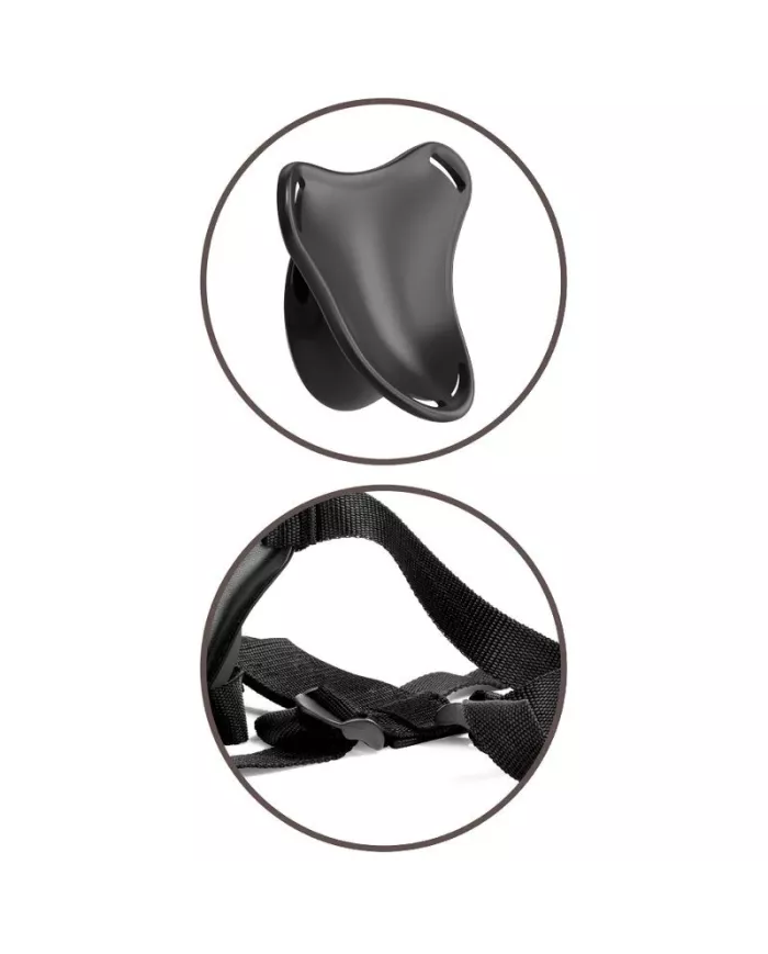 KING COCK - ELITE HARNAIS RÉGLABLE AVEC GODE 15.2 CM POUR DÉBUTANTS