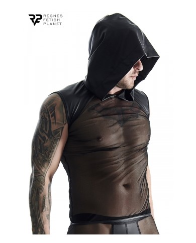 T-shirt à capuche en mesh - Regnes