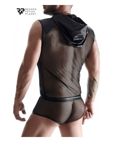 T-shirt à capuche en mesh - Regnes