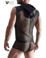 T-shirt à capuche en mesh - Regnes