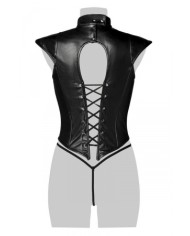 Corsage lacé sexy fetish - Grey Velvet