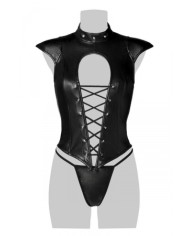 Corsage lacé sexy fetish - Grey Velvet