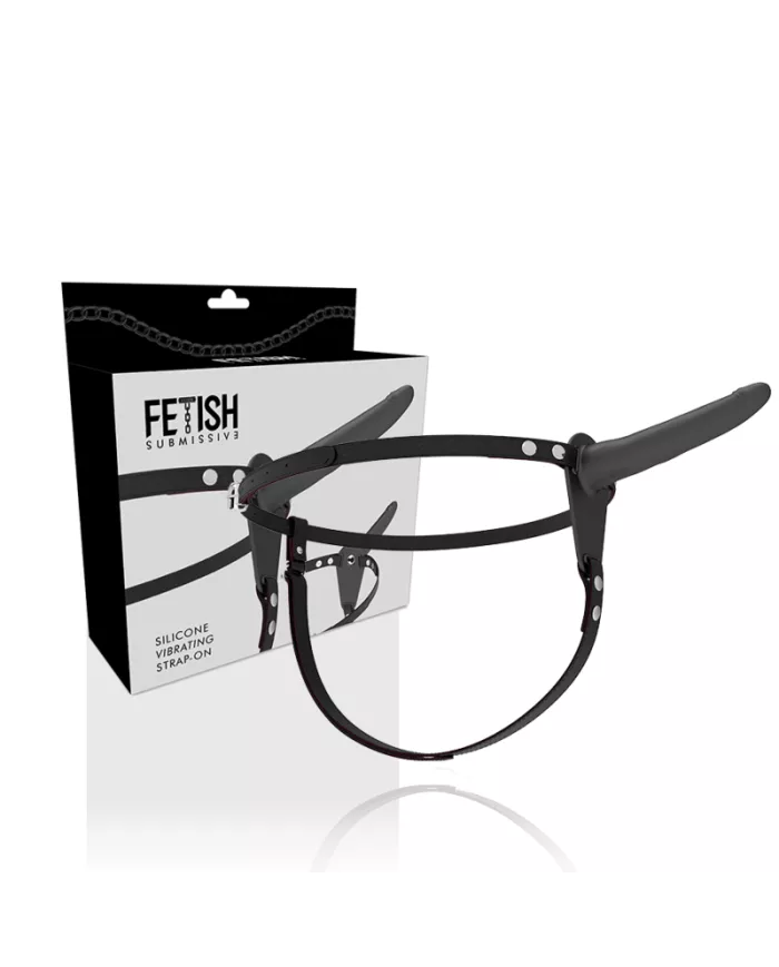 FETISH SUBMISSIVE HARNESS - VIBRATEUR SILICONE NOIR 15 CM FETISH SUBMISSIVE HARNESS - VIBRATEUR SILICONE NOIR 15 CM