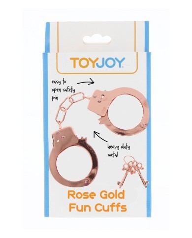 Menottes métal rose gold - Toy Joy
