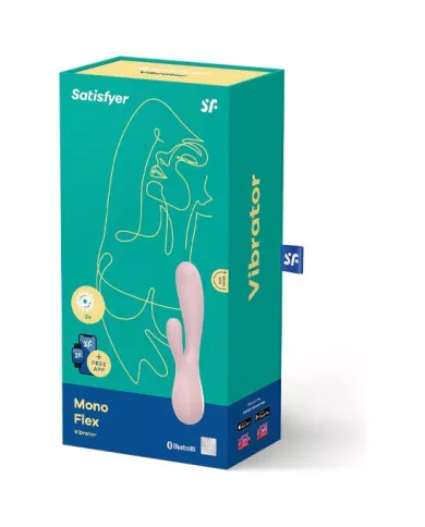SATISFYER - MONO FLEX ROSE AVEC APPLICATION