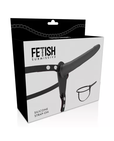 FETISH SUBMISSIVE HARNESS - SILICONE NOIR 15 CM
