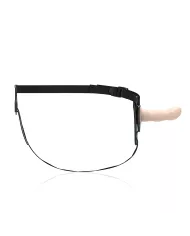 FETISH SUBMISSIVE HARNESS - SILICONE CHAIR POINT G 12,5 CM