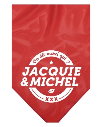 Bandana rouge Jacquie & Michel