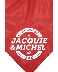 Bandana rouge Jacquie & Michel