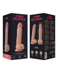 CYBER SILICOCK - STRAP-ON SAUL SILICONE LIQUIDE AVEC 3 ANNEAUX GRATUITS 15.5 CM -O- 4.2 CM