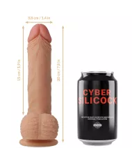 CYBER SILICOCK - STRAP-ON FREEMAN LIQUIDE SILICONE AVEC 3 ANNEAUX GRATUITS 20 CM -O- 3.8 CM