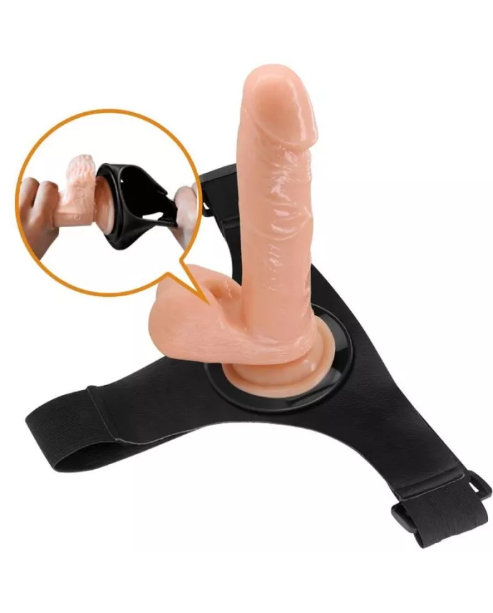 PRETTY LOVE - HARNAIS SLIPS HARNAIS UNIVERSEL AVEC GODE TOM 20 CM NATUREL PRETTY LOVE - HARNAIS SLIPS HARNAIS UNIVERSEL AVEC GODE TOM 20 CM NATUREL