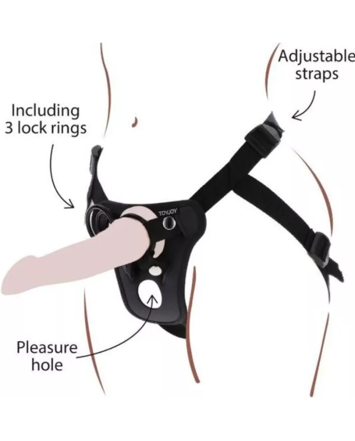 GET REAL - HARNAIS DE PLAISIR  STRAP-ON NOIR GET REAL - HARNAIS DE PLAISIR  STRAP-ON NOIR