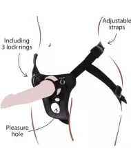 GET REAL - HARNAIS DE PLAISIR  STRAP-ON NOIR GET REAL - HARNAIS DE PLAISIR  STRAP-ON NOIR