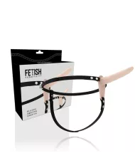 FETISH SUBMISSIVE HARNESS - VIBRATEUR SILICONE FLESH 15 CM