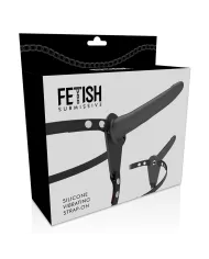 FETISH SUBMISSIVE HARNESS - VIBRATEUR SILICONE NOIR 15 CM FETISH SUBMISSIVE HARNESS - VIBRATEUR SILICONE NOIR 15 CM