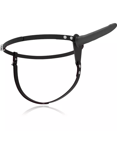 FETISH SUBMISSIVE HARNESS - VIBRATEUR SILICONE NOIR 15 CM