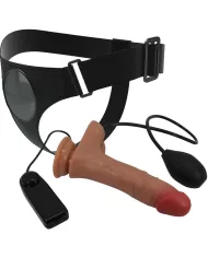 PRETTY LOVE - SLIP HARNAIS UNIVERSEL AVEC GODE VIBRANT ET SQUIRTING 15,5 CM MULATO PRETTY LOVE - SLIP HARNAIS UNIVERSEL AVEC GODE VIBRANT ET SQUIRTING 15,5 CM MULATO