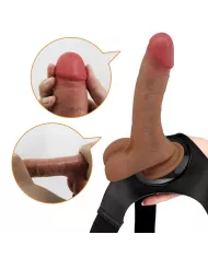 PRETTY LOVE - SLIP HARNAIS UNIVERSEL AVEC GODE VIBRANT ET SQUIRTING 15,5 CM MULATO PRETTY LOVE - SLIP HARNAIS UNIVERSEL AVEC GODE VIBRANT ET SQUIRTING 15,5 CM MULATO