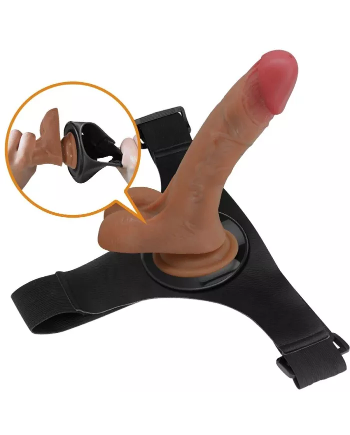 PRETTY LOVE - SLIP HARNAIS UNIVERSEL AVEC GODE VIBRANT ET SQUIRTING 15,5 CM MULATO PRETTY LOVE - SLIP HARNAIS UNIVERSEL AVEC GODE VIBRANT ET SQUIRTING 15,5 CM MULATO