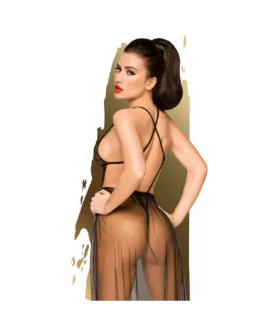PENTHOUSE - PEIGNOIR BEST FOREPLAY NOIR L/XL