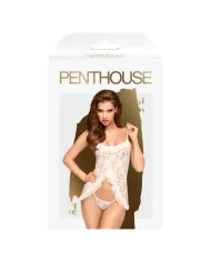 PENTHOUSE - IMPECCABLE BABYDOLL LOVE BLANC L/XL PENTHOUSE - IMPECCABLE BABYDOLL LOVE BLANC L/XL