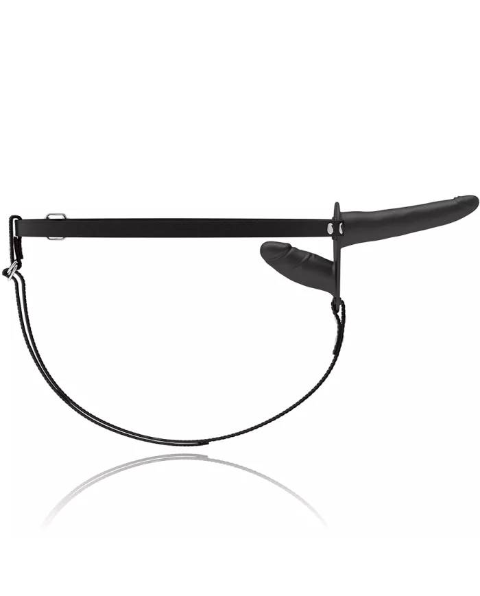 FETISH SUBMISSIVE HARNESS - VIBRATEUR NOIR DOUBLE PÉNÉTRATION FETISH SUBMISSIVE HARNESS - VIBRATEUR NOIR DOUBLE PÉNÉTRATION